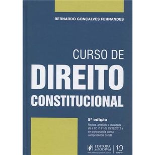 Livro Curso de Direito Constitucional 5ª Edição 2013 Novo
