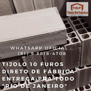 Tijolo Direto de Fábrica Whatsapp: (21) 9.6767.8329 Barra do Pirai - R