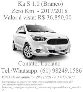 Ford Ka 0 Km Brancor$ 36.850,00)