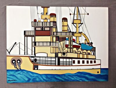 Pintura Barco Pesqueiro