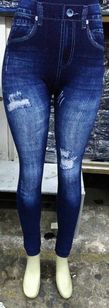 Calça Feminina Legging Fake Jeans. Fabrica em Goiânia