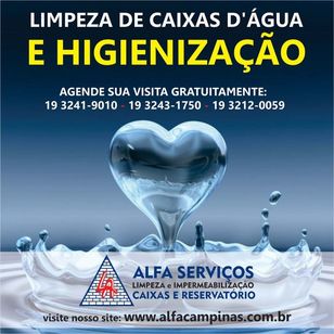Alfa Especializada Limpeza e Higienização de Caixas D’água e Reservató