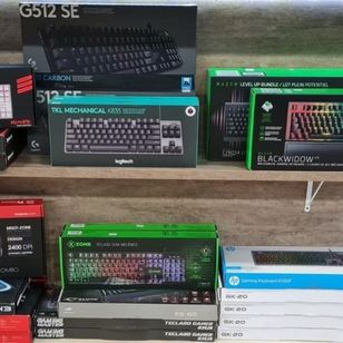 Teclados Mecânico, Semi-mecânico, Gamer, Led Rgb - Novos - Loja Física