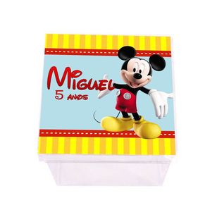 Caixinha Acrílica Personalizada a Casa do Mickey