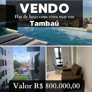 Vendo.: Flat 2 Quartos de Luxo Beira Mar - Tambaú - João Pessoa