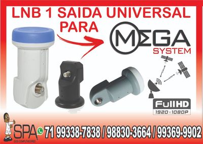 Lnb 1 Saida Universal Banda Ku 4k Hd Lnbf para Mega System