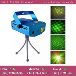 Mini Projetor Holográfico Laser c/ Efeitos 3d Jogo de Luz Iluminacao