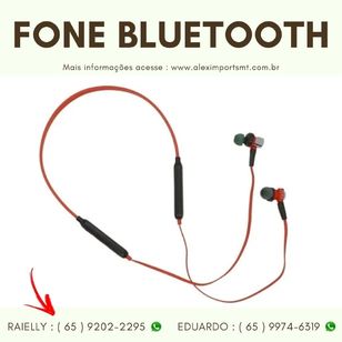 Fone de Ouvido sem Fio Esportivo Bluetooth Flexsoft Original Bom e Bar