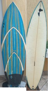 2 Pranchas Surf 6'8 e 7 Pés+capa-sarcófago+skate Old School Santa Cruz