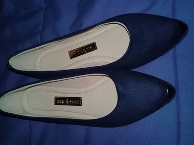 Sapato Moleca Azul Novo