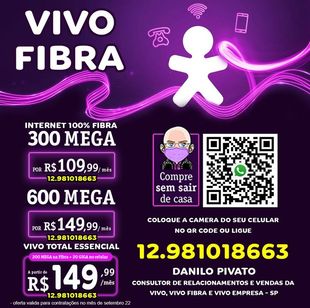 Vivo Fibra São José do Rio Pardo (sp)