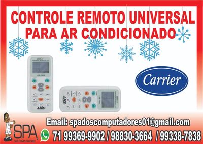 Controle Universal para Ar Condicionado Carrier em Salvador BA