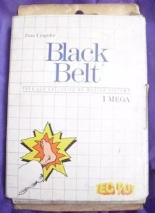 1990 Black Belt / Caratê Jogo Master System Game c/ Manual Caixa