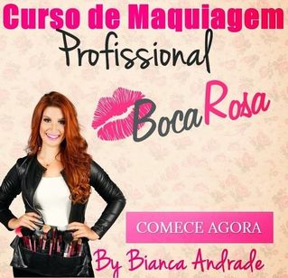 Curso Maquiagem Profissional Online Boca Rosa