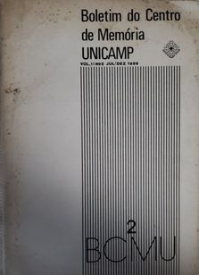 Boletim do Centro de Memória da Unicamp - Nº 2