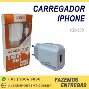 Carregador Kd508 Kaid Usb Turbo Cabo de Dados Celular