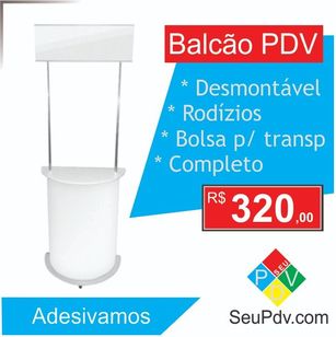 Seupdv Balcão Desmontável com Portas e Bolsa(completo) Novo!