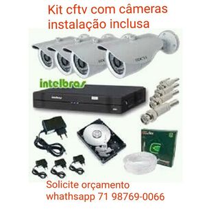 Cftv com Câmeras de Segurança Intelbras Instalação Inclusa
