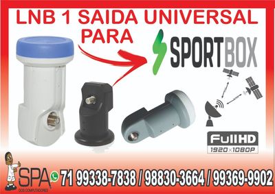 Lnb 1 Saida Universal Banda Ku 4k Hd Lnbf para Sportbox