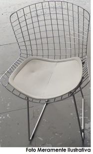 Cadeira em Aço Inox com Assento