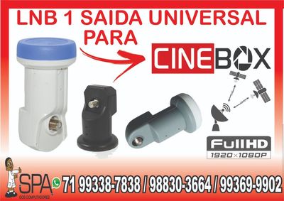 Lnb 1 Saida Universal Banda Ku 4k Hd Lnbf para Cinebox