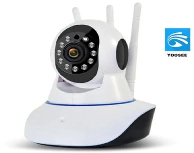 Câmera Ip Wifi 360 ° 720p Robo 3 Antenas Sistema Yoosee Proteção e Seg