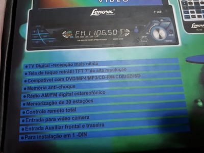 Vendo DVD Automotivo Lenoxx Novo