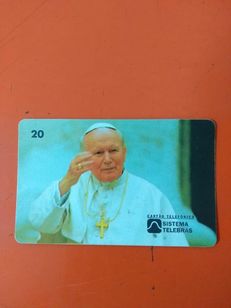 Cartão Teleônico Telebras - Papa