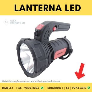 Lanterna Led Alfa Pilha com Luz Auxiliar Brasfort 7842 Lantena Forte I