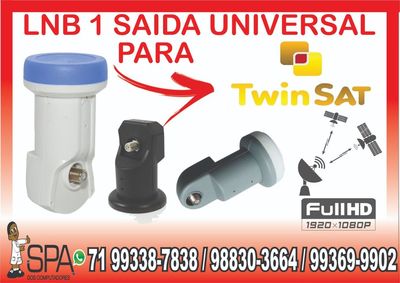 Lnb 1 Saida Universal Banda Ku 4k Hd Lnbf para Twinsat