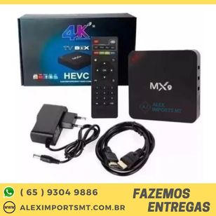 Conversor Smart TV Box 5g/4k C/4gb Ram 32gb Reais Mx9