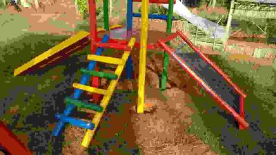 Brinquedo Playground Casinha de Tarzan Madeira de Eucalipto Tratado
