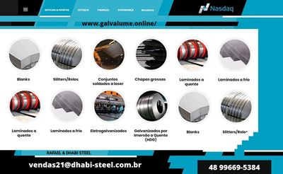 Dhabi Steel Bobina Galvanizada de SP Indo Até Sua Porta
