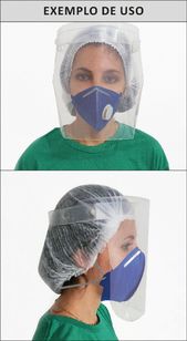 Protetor Facial, Transparente, Discreto, Fácil Higienização
