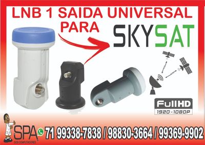 Lnb 1 Saida Universal Banda Ku 4k Hd Lnbf para Skysat