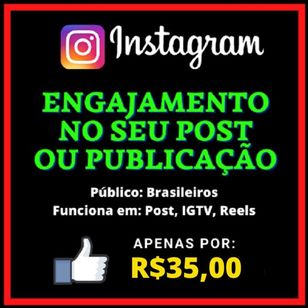 Engajamento no Instagram - Post / Publicação / Reels