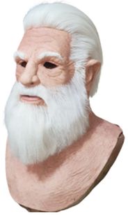 Mascara de Vovo Estilo Papai Noel com Barba para o Natal