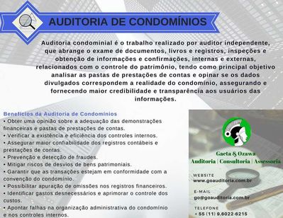 Auditoria de Condomínio (preventiva e Detectiva)