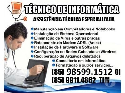 Técnico de Informática Domicílio Fortaleza