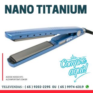 Chapinha Nano Titanium Piastra Prancha Alisadora Progressiva Cabelo 45