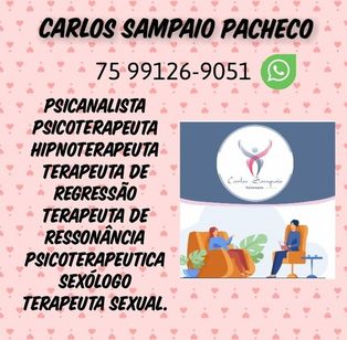 Hipnoterapeuta Carlos Sampaio Pacheco Feira de Santana BA