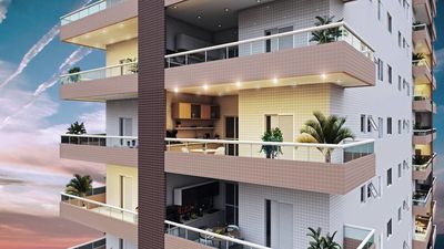 Apartamento com 71.32 m² - Jardim Imperador - Praia Grande SP