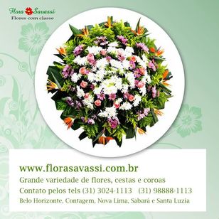 Floricultura Caeté MG Coroa de Flores Paróquia São Francisco de Assis