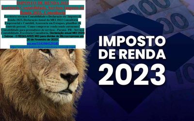 Consultoria Ponta Grossa em Imposto de Renda 2023 e Contabilidade Cons