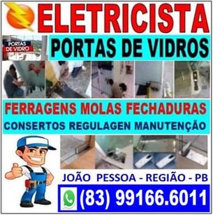 Portas de Vidros - Eletricista João Pessoa