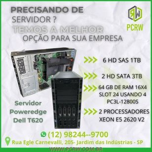 Servidor Poweredge Dell T620,c/ Garantia/n.fiscal
