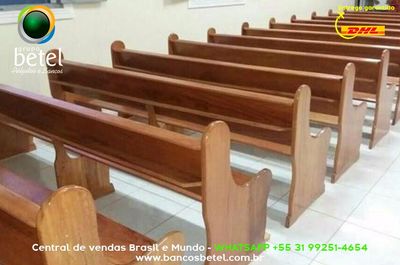 Bancos para Igrejas e Capelas de Madeira