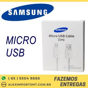 Cabo Usb Samsung Micro Usb Branco Caixa Sansung