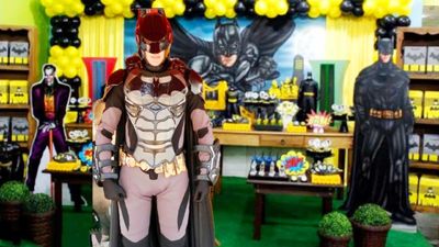Batman Cover Personagens Vivos Festas Infantil Armadura