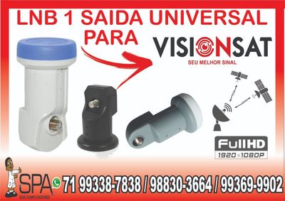 Lnb 1 Saida Universal Banda Ku 4k Hd Lnbf para Visionsat